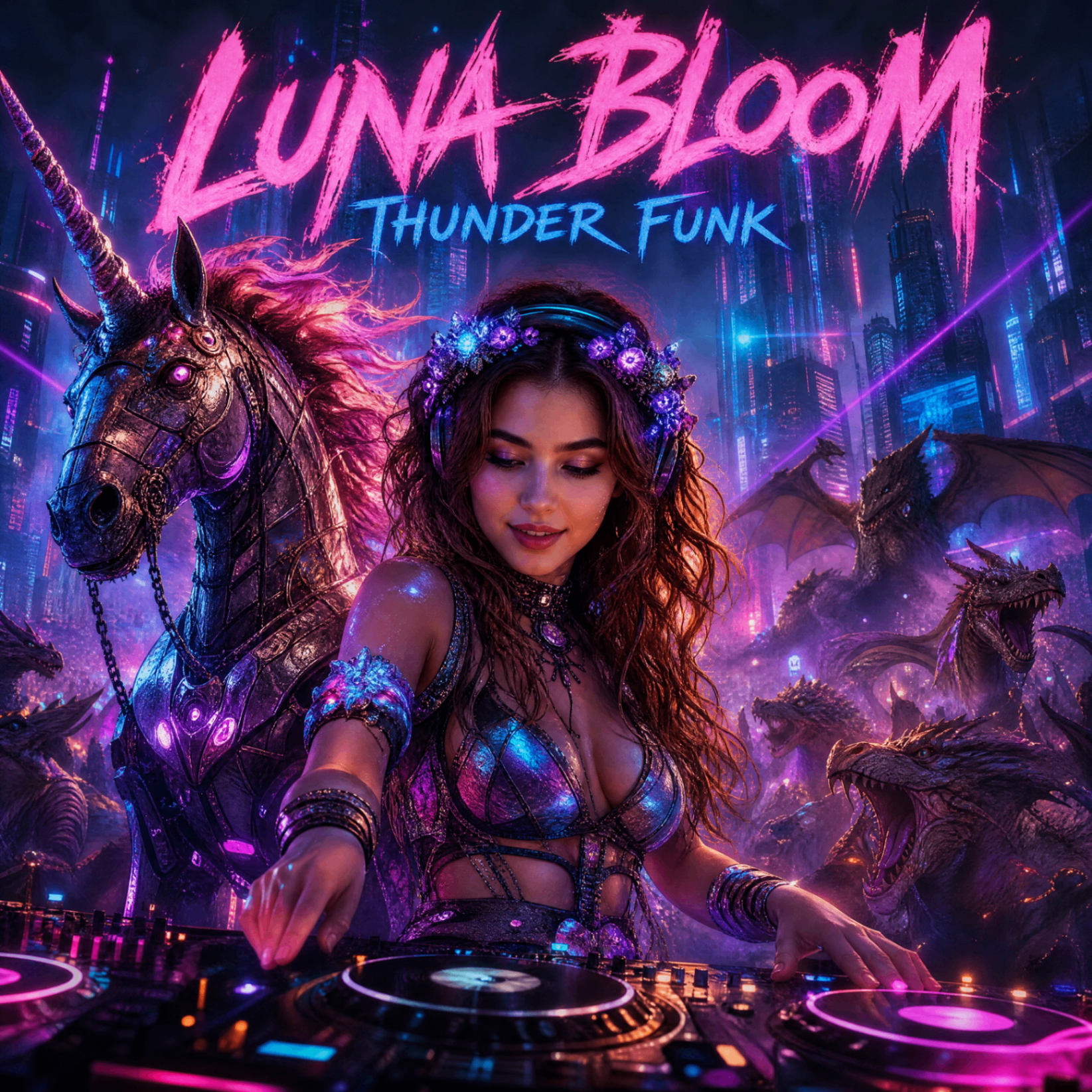 Thunder Funk — album cover by Luna Bloom
